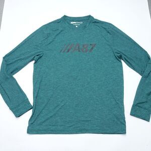 Aéropostale A87 T-Shirt Men's Medium Green Stretch Classic Crew Neck Pullover